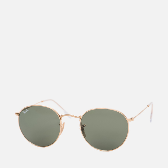 Солнцезащитные очки Ray-Ban Round Metal Polished Gold/Green Classic G-15