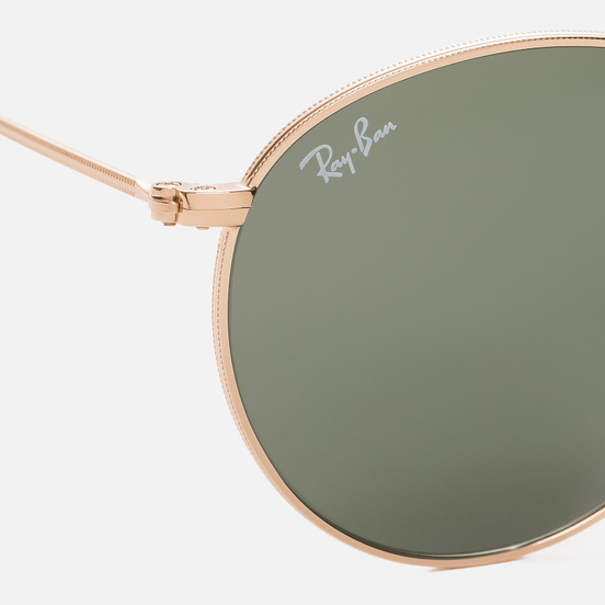 Солнцезащитные очки Ray-Ban Round Metal Polished Gold/Green Classic G-15