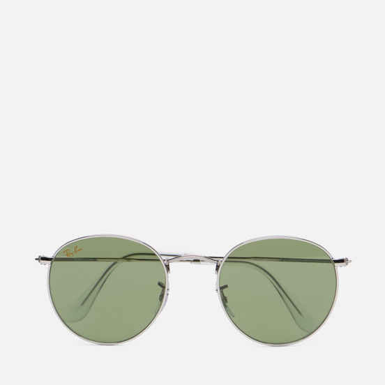 Солнцезащитные очки Ray-Ban Round Metal Legend Gold Silver/Light Green Classic