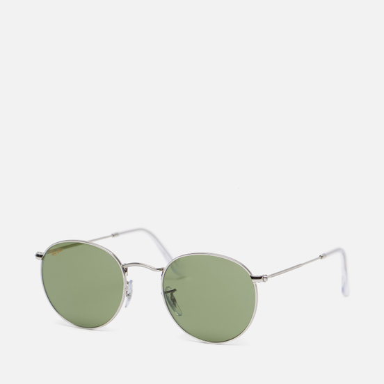 Солнцезащитные очки Ray-Ban Round Metal Legend Gold Silver/Light Green Classic