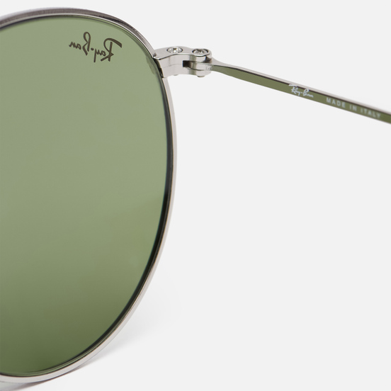 Солнцезащитные очки Ray-Ban Round Metal Legend Gold Silver/Light Green Classic
