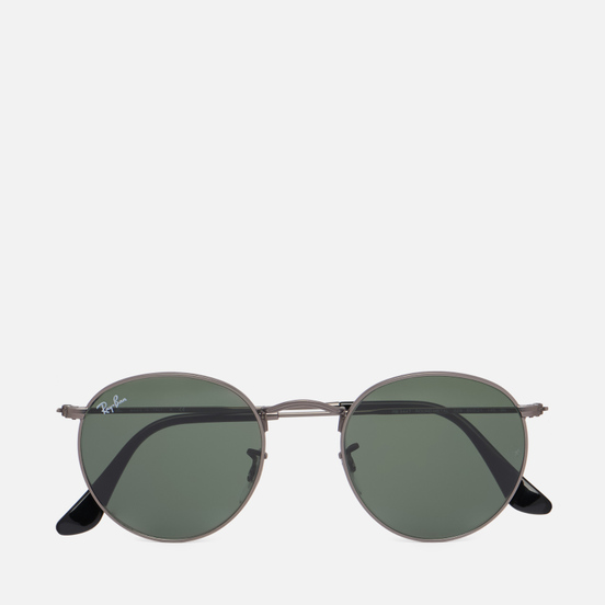 Солнцезащитные очки Ray-Ban Round Metal Matte Gunmetal/Green Classic G-15