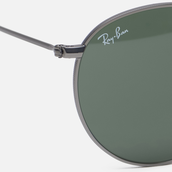 Солнцезащитные очки Ray-Ban Round Metal Matte Gunmetal/Green Classic G-15
