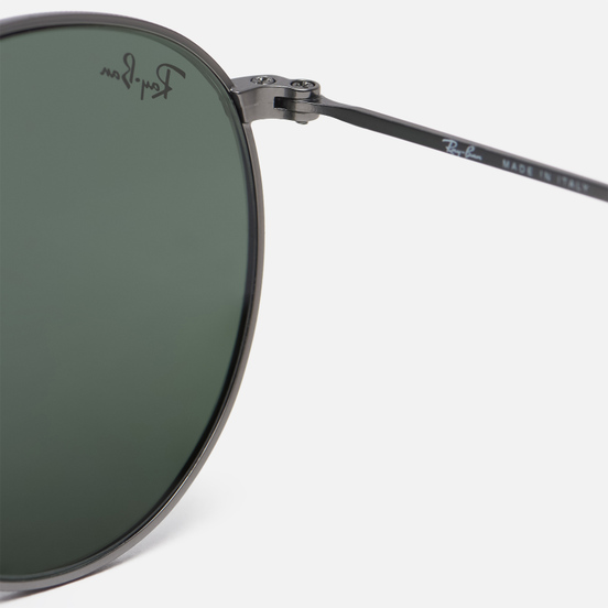 Солнцезащитные очки Ray-Ban Round Metal Matte Gunmetal/Green Classic G-15