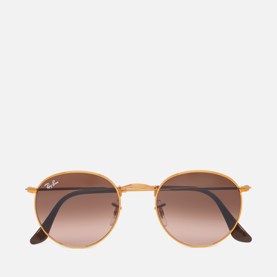 Солнцезащитные очки Ray-Ban Round Metal Polished Bronze-Copper/Pink/Brown Gradient
