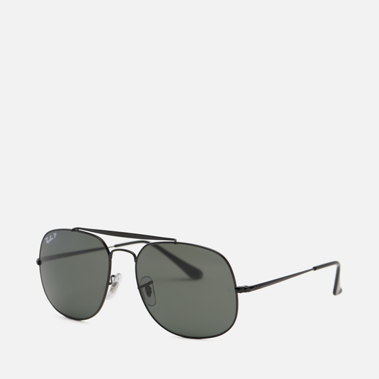 Солнцезащитные очки Ray-Ban The General Black/Polarized Green Classic G-15