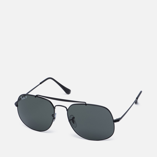 Солнцезащитные очки Ray-Ban The General Black/Polarized Green Classic G-15