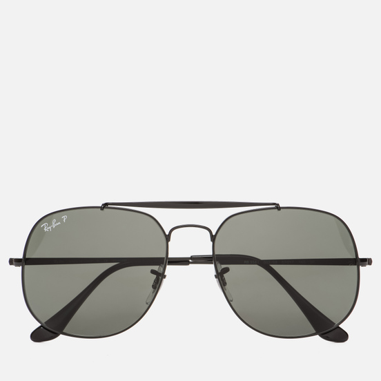 Солнцезащитные очки Ray-Ban The General Black/Polarized Green Classic G-15