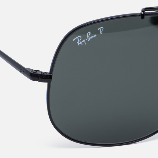 Солнцезащитные очки Ray-Ban The General Black/Polarized Green Classic G-15