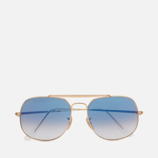 Солнцезащитные очки Ray-Ban The General Gold/Light Blue Gradient