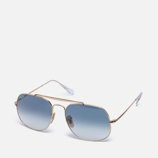 Солнцезащитные очки Ray-Ban The General Gold/Light Blue Gradient