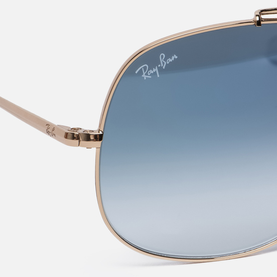 Солнцезащитные очки Ray-Ban The General Gold/Light Blue Gradient