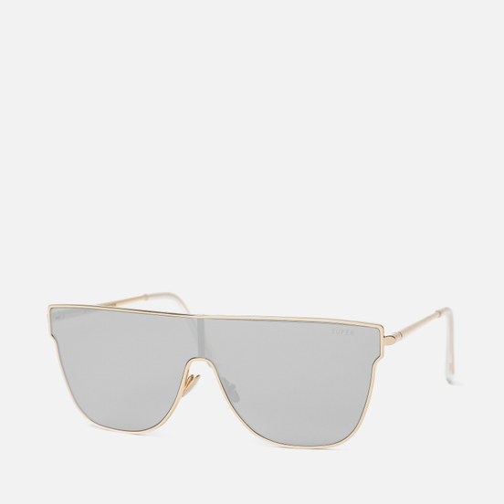 Солнцезащитные очки RETROSUPERFUTURE Lenz Flat Top Silver
