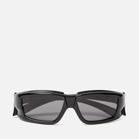 Солнцезащитные очки Rick Owens Rick Black Temple/Black Lens