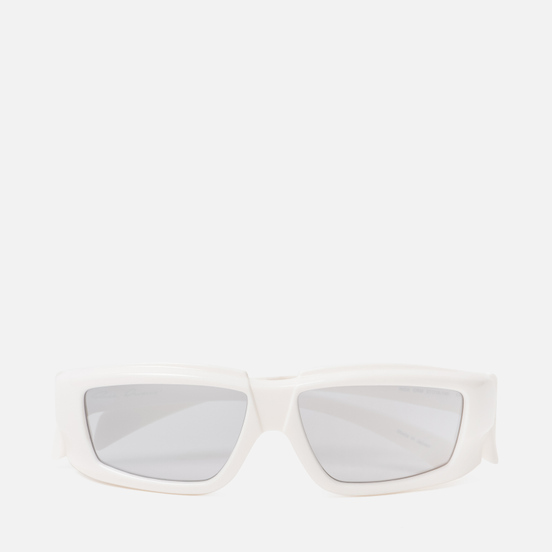 Солнцезащитные очки Rick Owens Rick Cream Temple/Silver Lens
