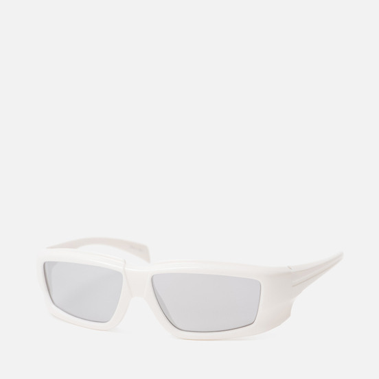 Солнцезащитные очки Rick Owens Rick Cream Temple/Silver Lens