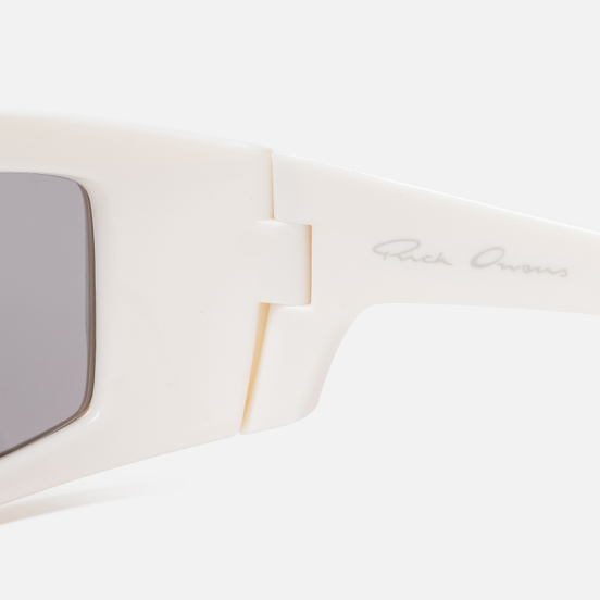 Солнцезащитные очки Rick Owens Rick Cream Temple/Silver Lens