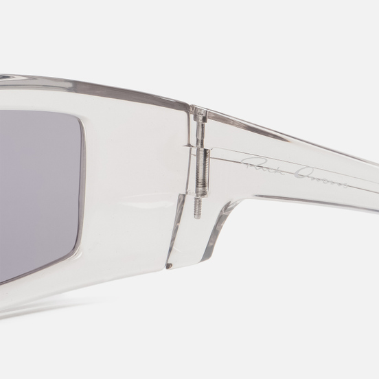 Солнцезащитные очки Rick Owens Rick Transparent Temple/Silver Lens