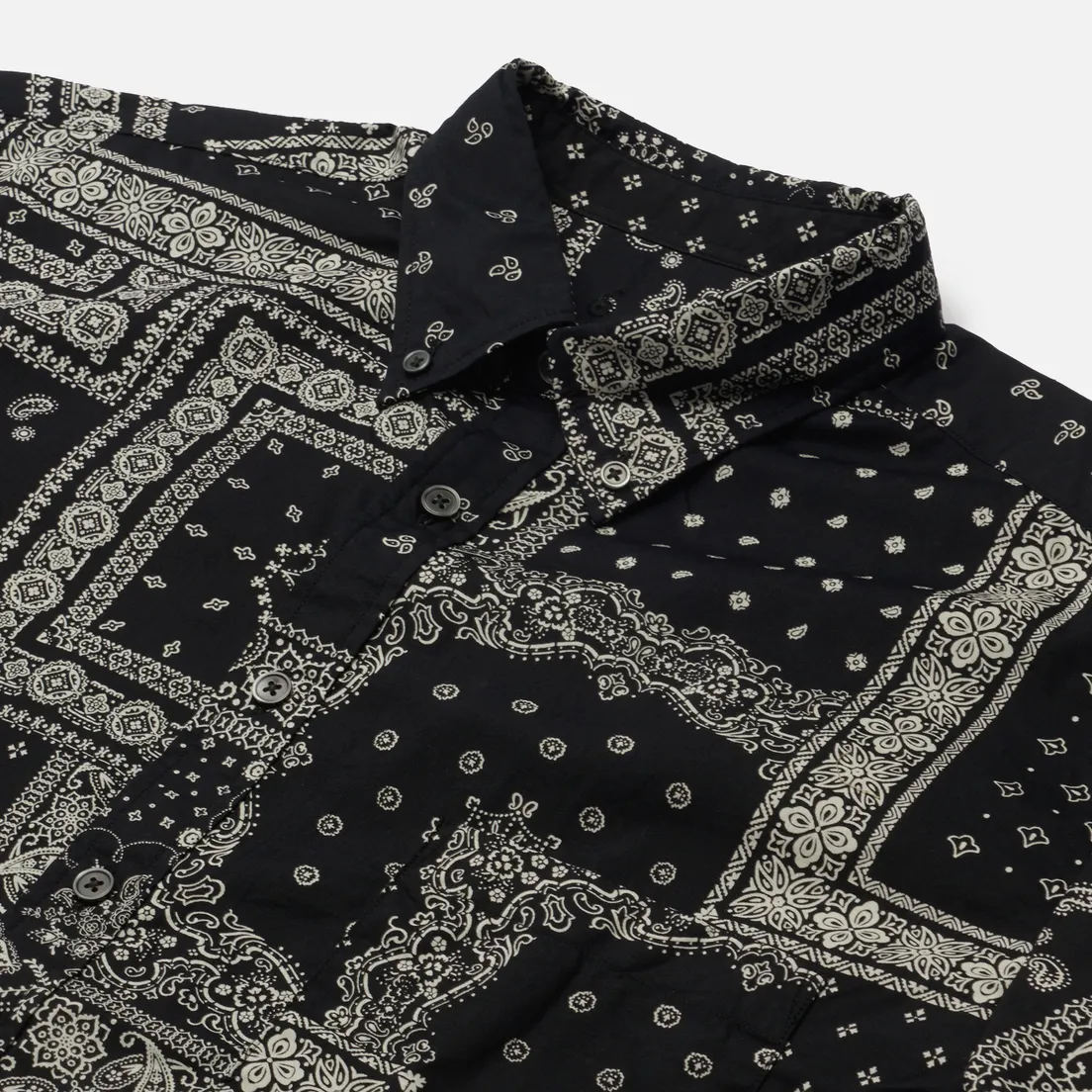 SOPHNET. Мужская рубашка Star Elbow Patched Baggy B.D.