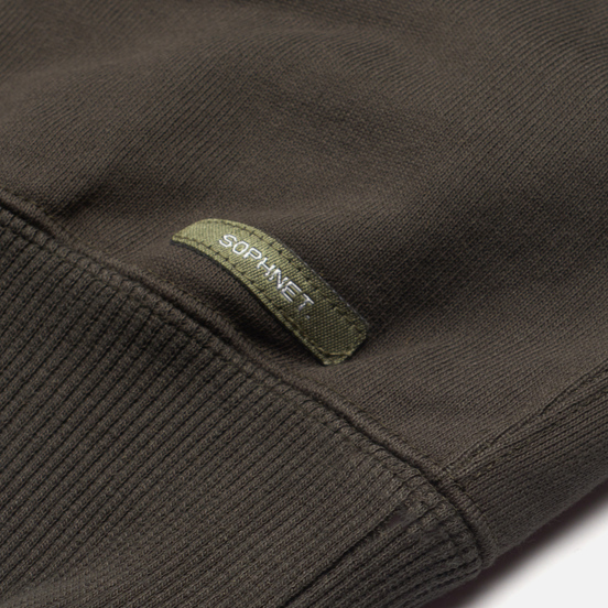 Мужская толстовка SOPHNET. Star Elbow Patched Wide Hoodie Charcoal Grey