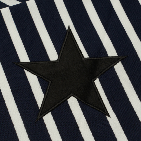 Мужской лонгслив SOPHNET. Baggy Star Elbow Patched Navy