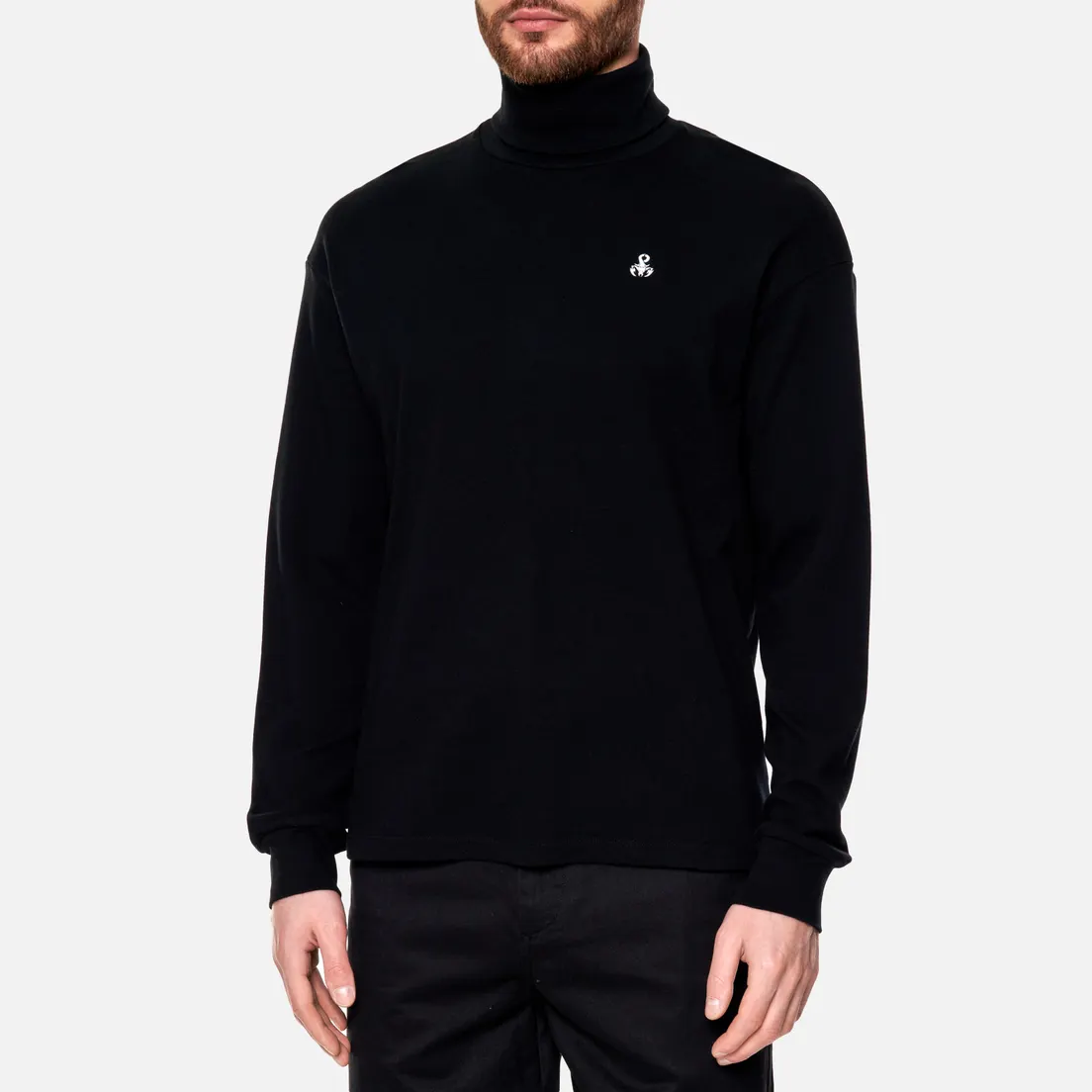 SOPHNET. Мужской лонгслив Authentic Scorpion Turtle Neck