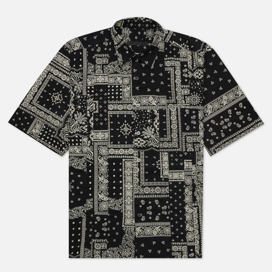 SOPHNET. Мужская рубашка Baggy Vertical Paneled Regular Collar