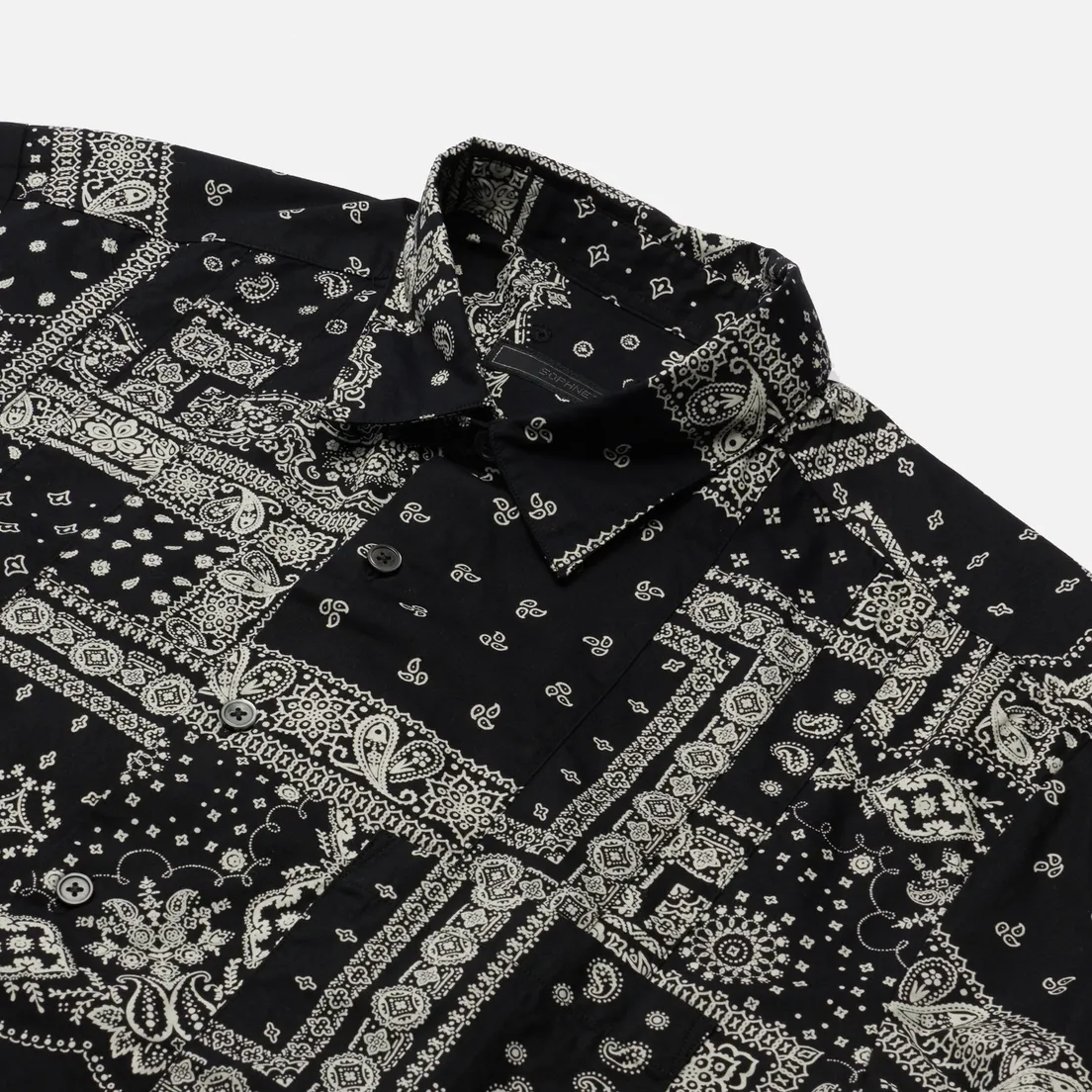 SOPHNET. Мужская рубашка Baggy Vertical Paneled Regular Collar