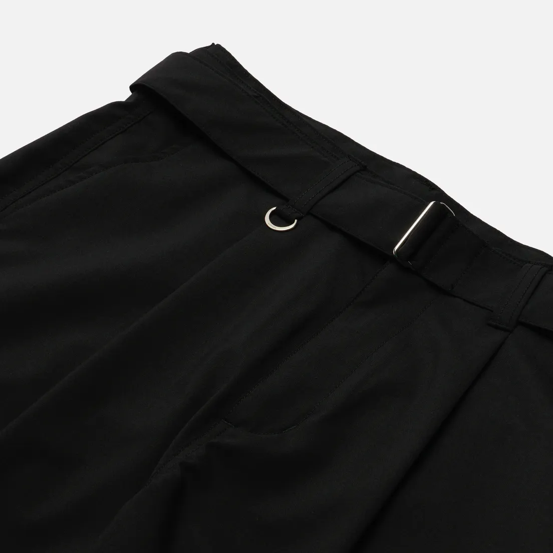 SOPHNET. Мужские брюки Wide Belted Baggy Tuck Tapered