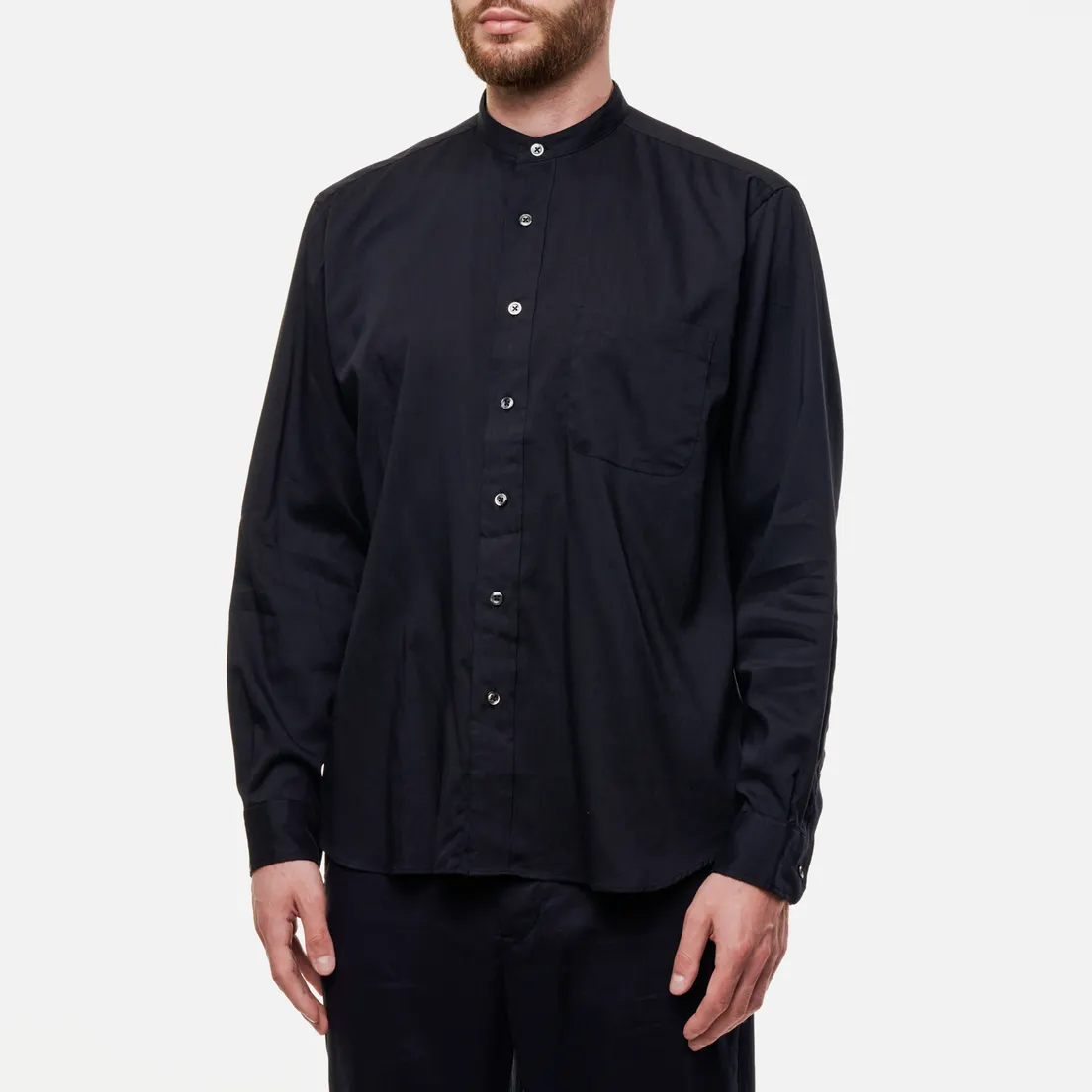 SOPHNET. Мужская рубашка Big Band Collar