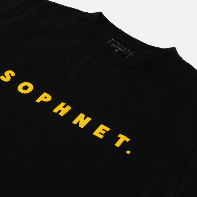 Мужская футболка SOPHNET, цвет чёрный, размер L SOPH-220053-BLACK SOPHNET. Logo Wide - фото 2
