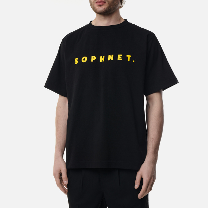 Мужская футболка SOPHNET, цвет чёрный, размер L SOPH-220053-BLACK SOPHNET. Logo Wide - фото 4