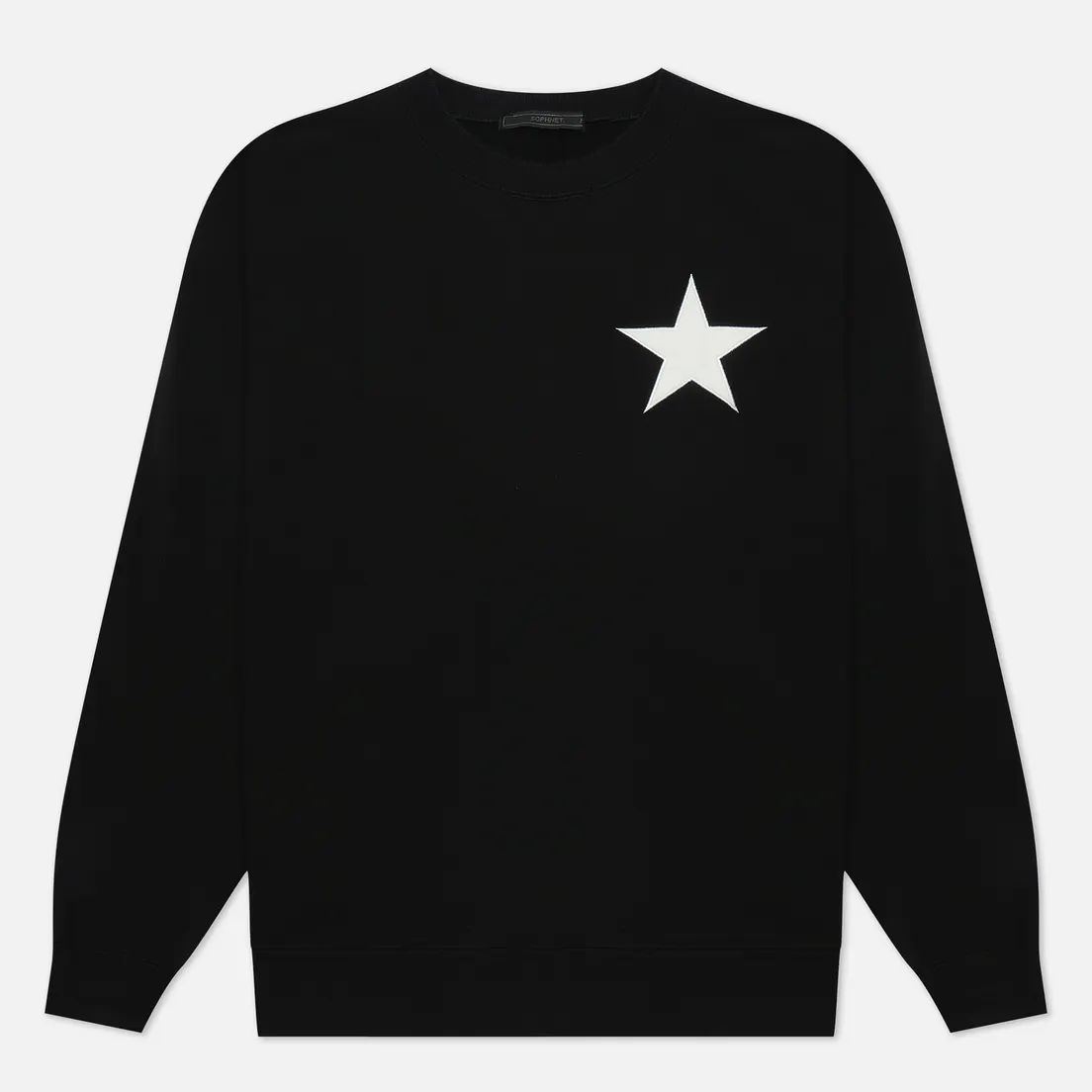 SOPHNET. Мужская толстовка Star Patched Crew Neck Sweat