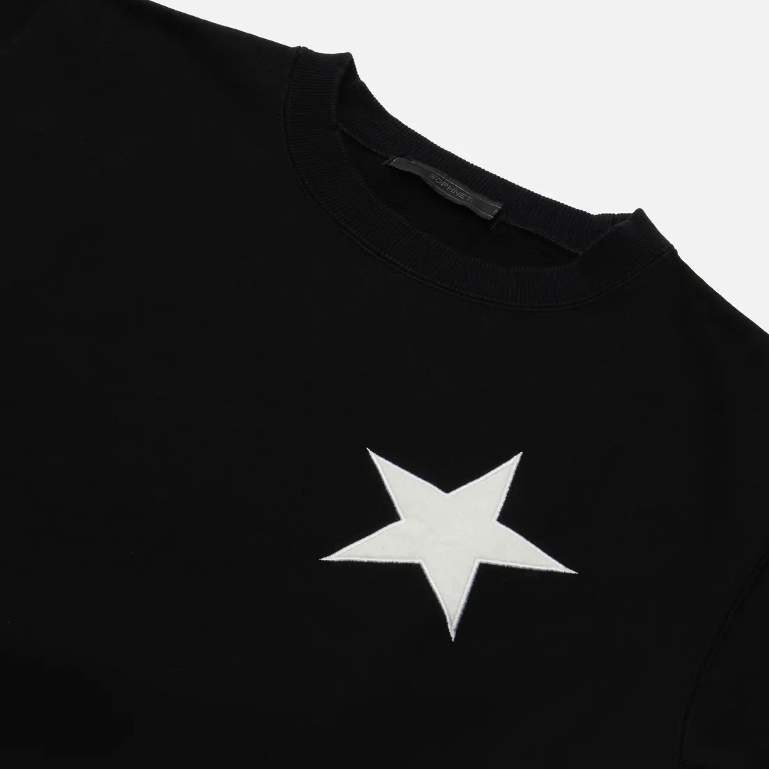 SOPHNET. Мужская толстовка Star Patched Crew Neck Sweat