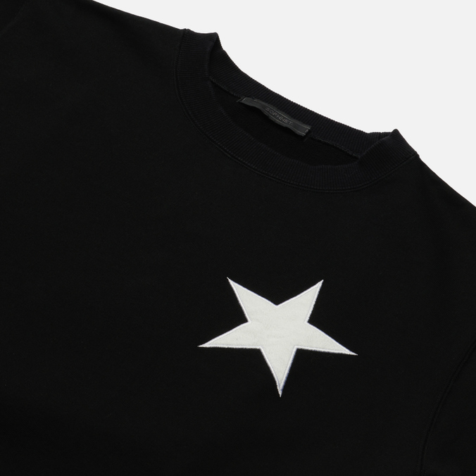 Мужская толстовка SOPHNET, цвет чёрный, размер XL SOPH-220055-BLACK Star Patched Crew Neck Sweat - фото 2