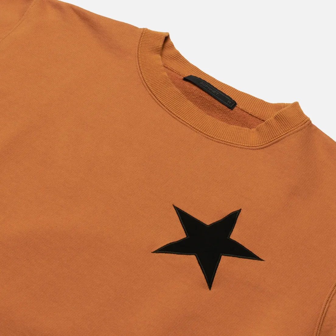 SOPHNET. Мужская толстовка Star Patched Crew Neck Sweat