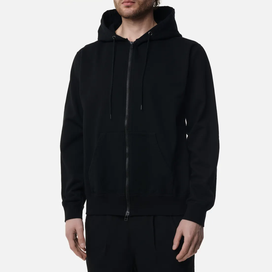 SOPHNET. Мужская толстовка Star Elbow Patched Zip Up Sweat Hoodie