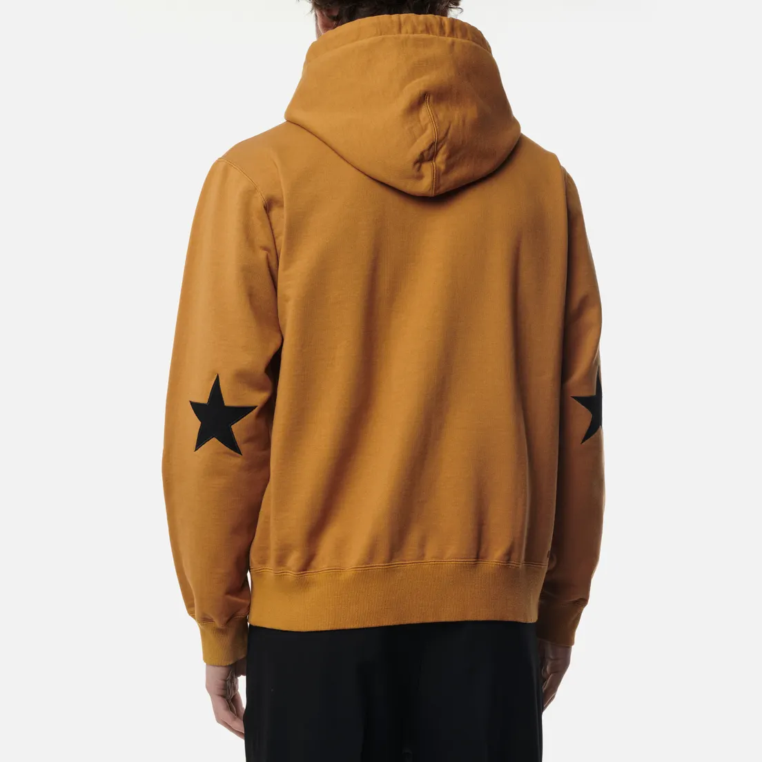 SOPHNET. Мужская толстовка Star Elbow Patched Zip Up Sweat Hoodie