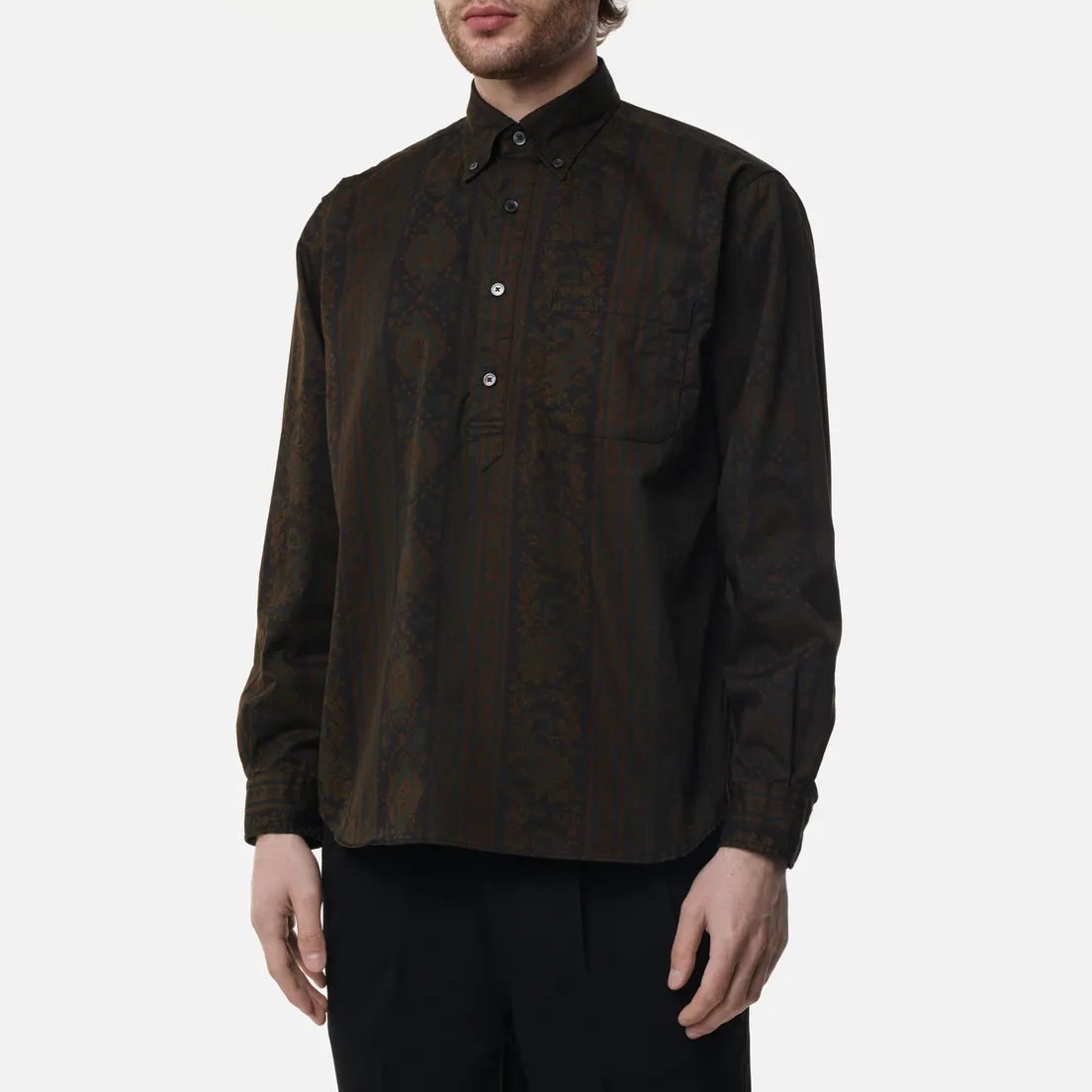 SOPHNET. Мужская рубашка Paisley Big Pullover B.D.