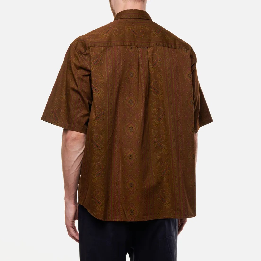 SOPHNET. Мужская рубашка Paisley Baggy B.D.