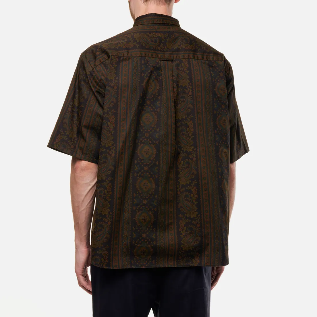 SOPHNET. Мужская рубашка Paisley Baggy B.D.