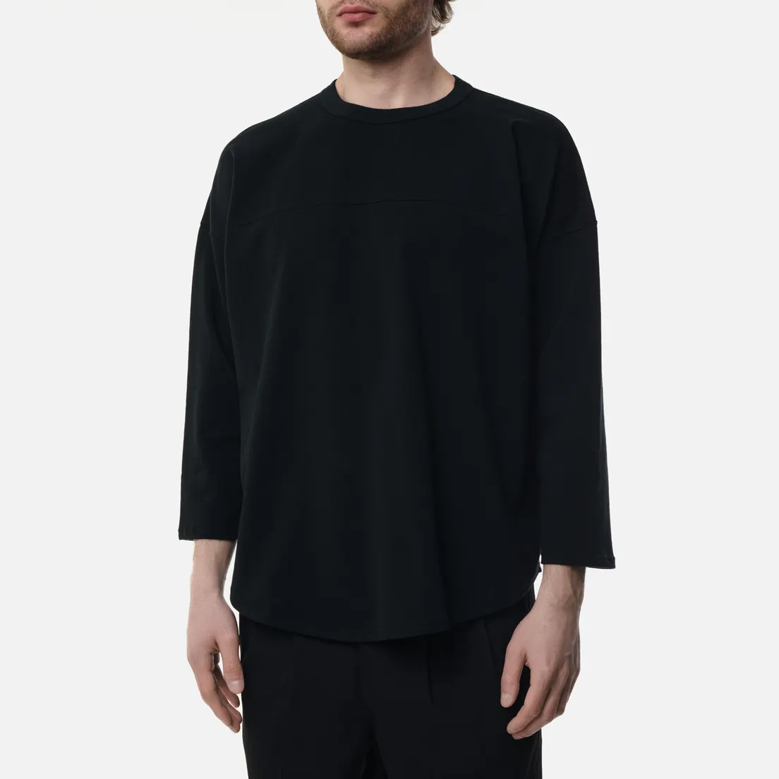 SOPHNET. Мужской лонгслив Football Wide Crew Neck