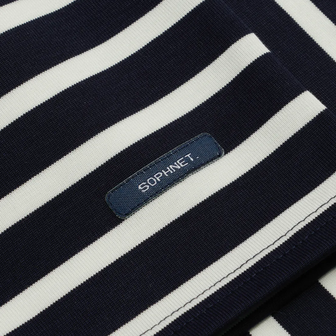 SOPHNET. Мужской лонгслив Baggy Border Crew Neck