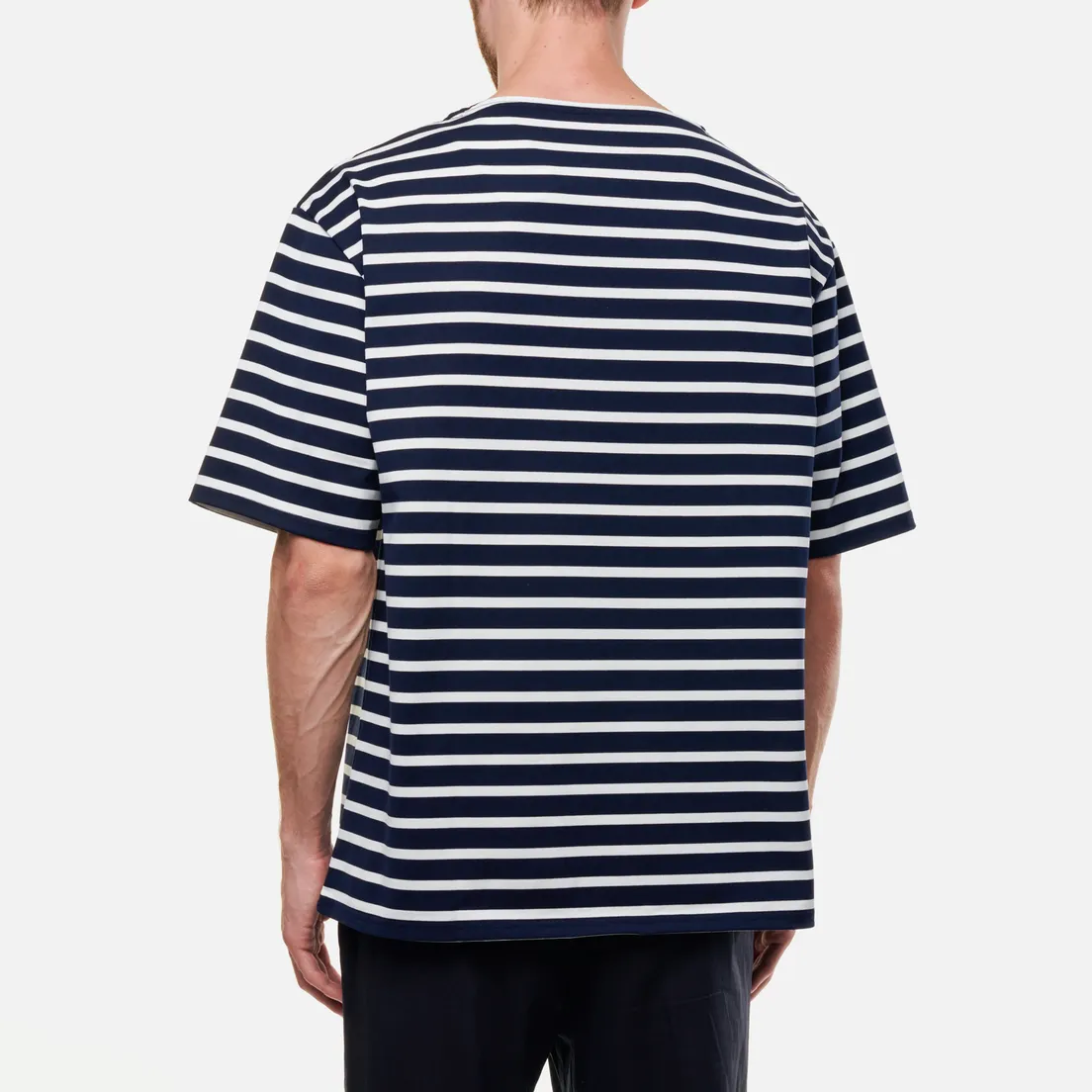 SOPHNET. Мужская футболка Big Half Sleeve Boat Neck