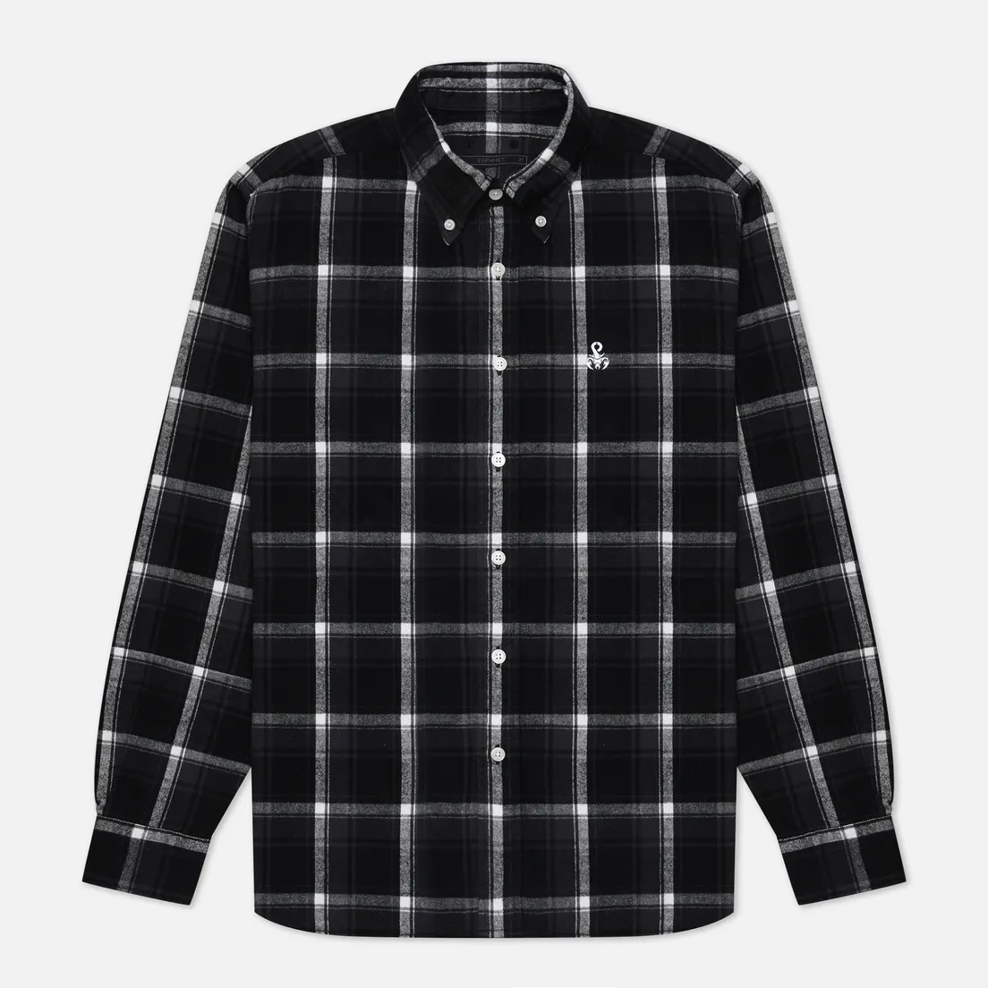 SOPHNET. Мужская рубашка Flannel Check Scorpion Big B.D.
