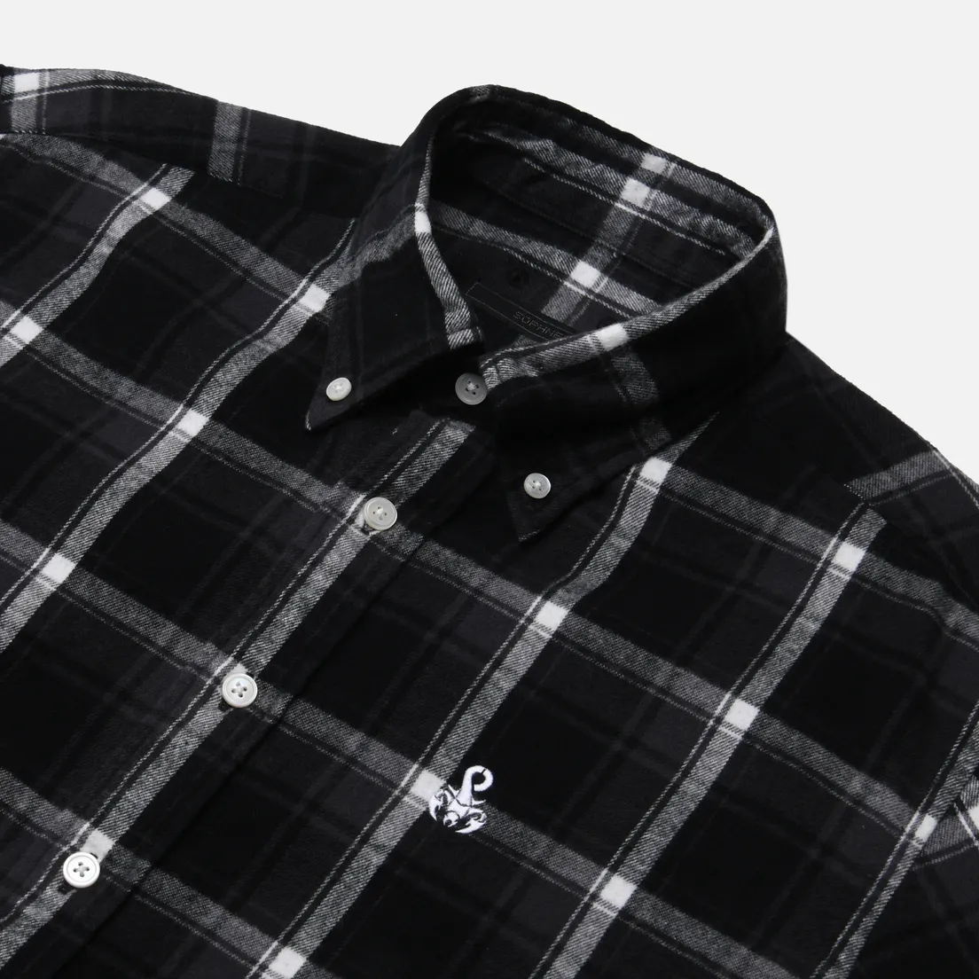 SOPHNET. Мужская рубашка Flannel Check Scorpion Big B.D.