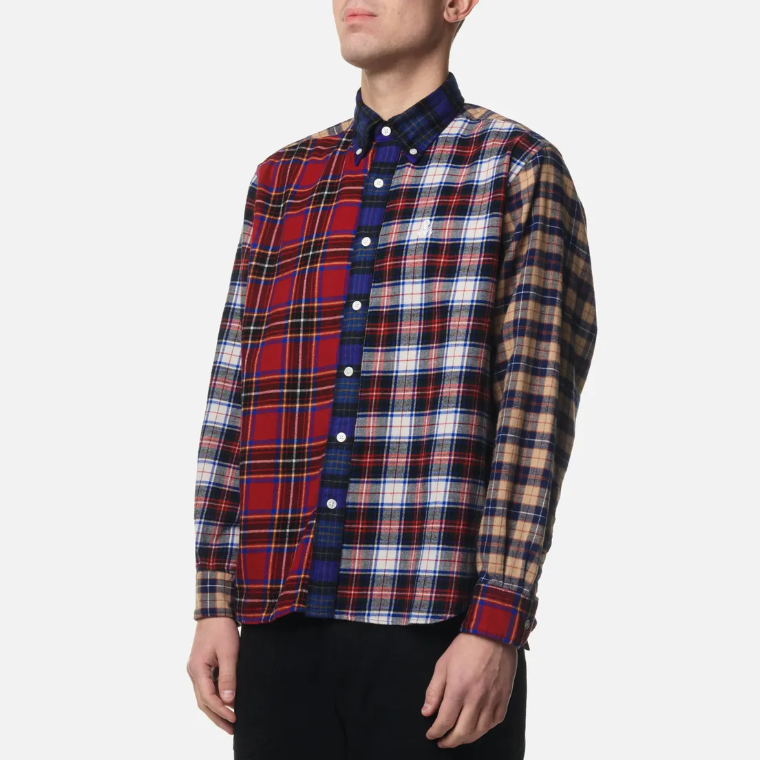 SOPHNET. Мужская рубашка Flannel Check Scorpion Big B.D.