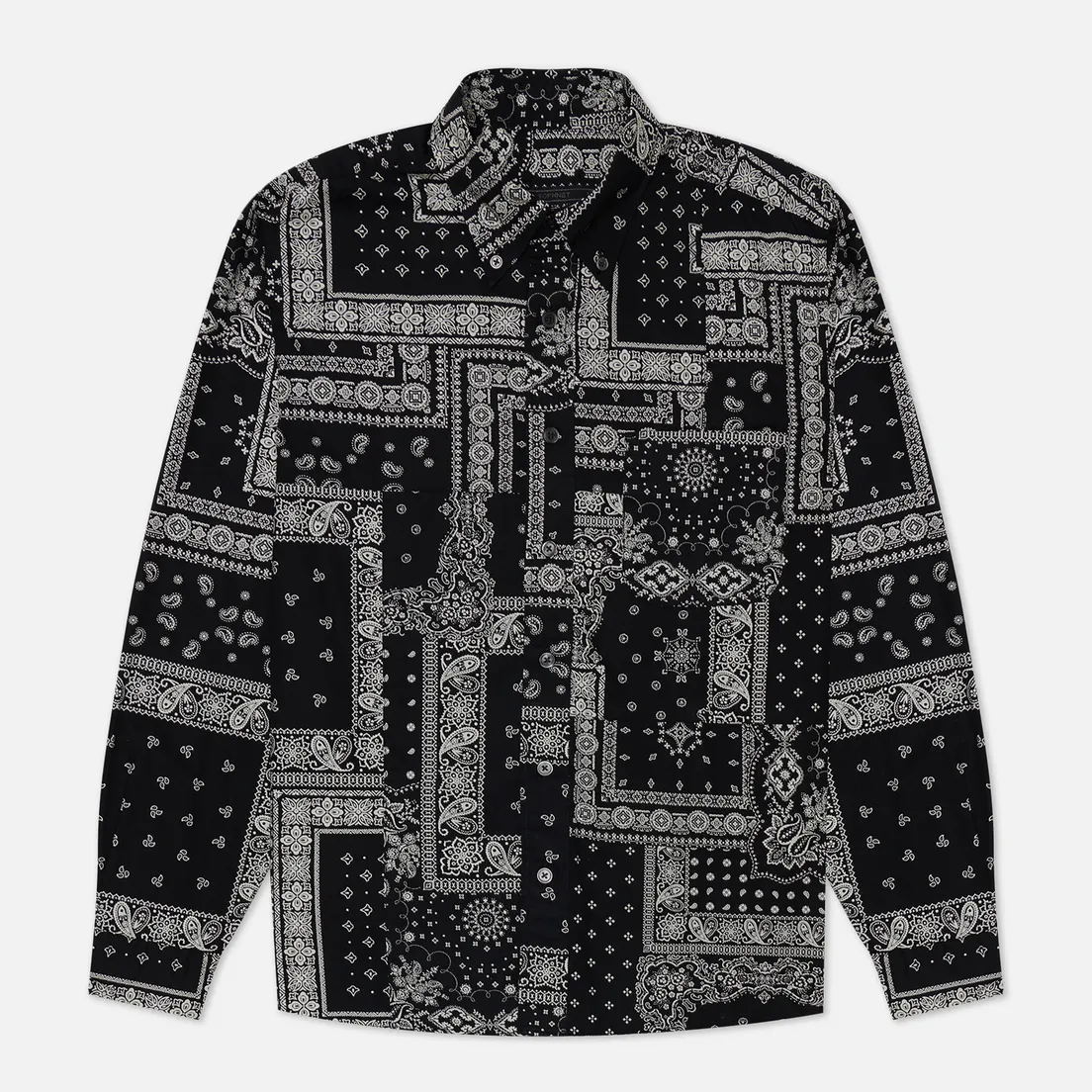 SOPHNET. Мужская рубашка Patch Work Big B.D.