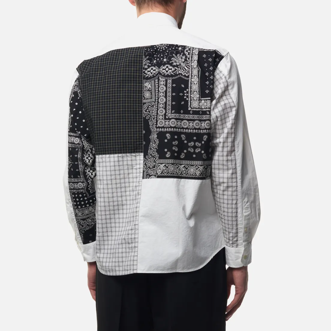SOPHNET. Мужская рубашка Patch Work Big B.D.