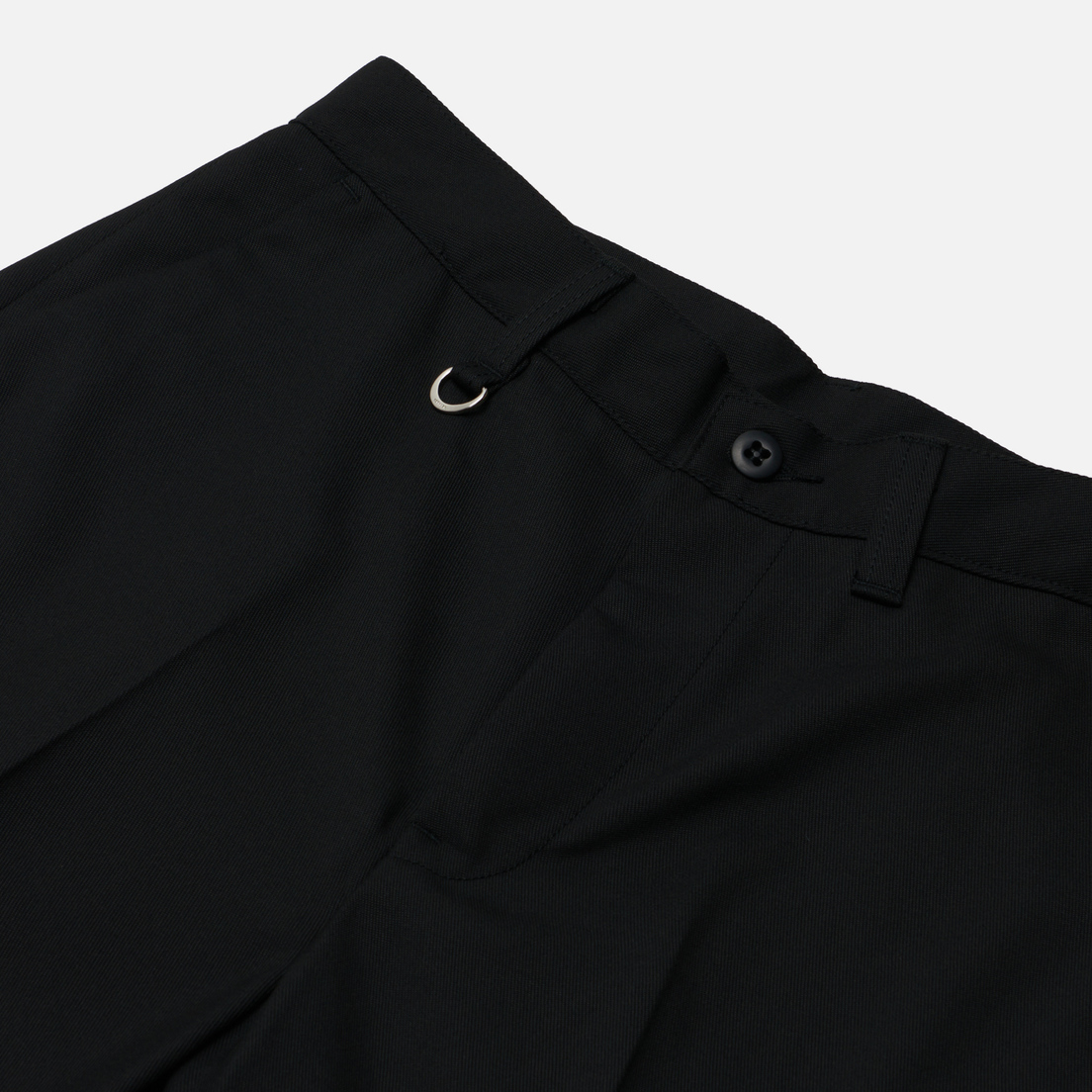 SOPHNET. Мужские брюки Turn Up Wide Tapered Wool Twill